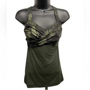 Lululemon cross front athletic tank top size 4